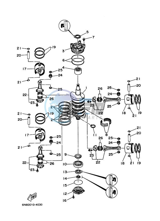 CRANKSHAFT--PISTON