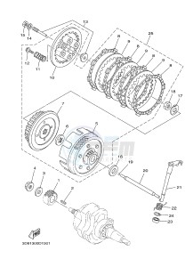 XTZ125E (1SB1) drawing CLUTCH