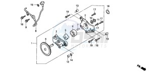 TRX300EX FOURTRAX 300 EX drawing OIL PUMP