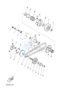 YN50 NEO'S (2APB) drawing CLUTCH