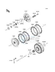 KX250F KX250ZDF EU drawing Clutch