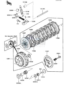 ZN 700 A [LTD SHAFT] (A1-A2) [LTD SHAFT] drawing CLUTCH