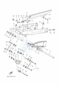 XTZ690 TENERE 700 (BNW1) drawing REAR ARM