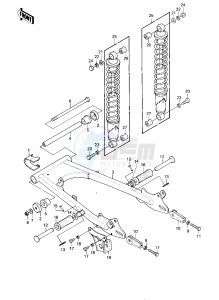 KE 175 D [KE175] (D2-D3) [KE175] drawing SWING ARM_SHOCK ABSORBERS -- 80-81 KE175-D2_D3- -