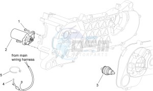 SR 50 ie AND carb. USA drawing Starter motor