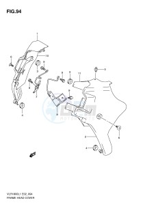 VLR1800 (E2) drawing FRAME HEAD COVER