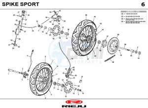 SPIKE-50-SPORT-BLACK drawing WHEEL - BRAKES