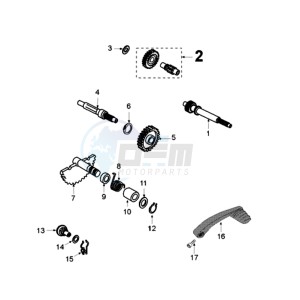 KISBEE MX A drawing DRIVE SHAFTS / KICKSTARTER