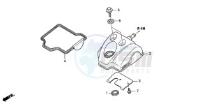 CRF250X drawing CYLINDER HEAD COVER