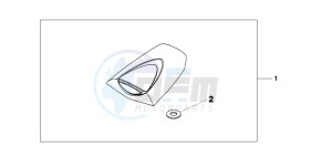 CBR600RR drawing SEAT COWL *NHB01*