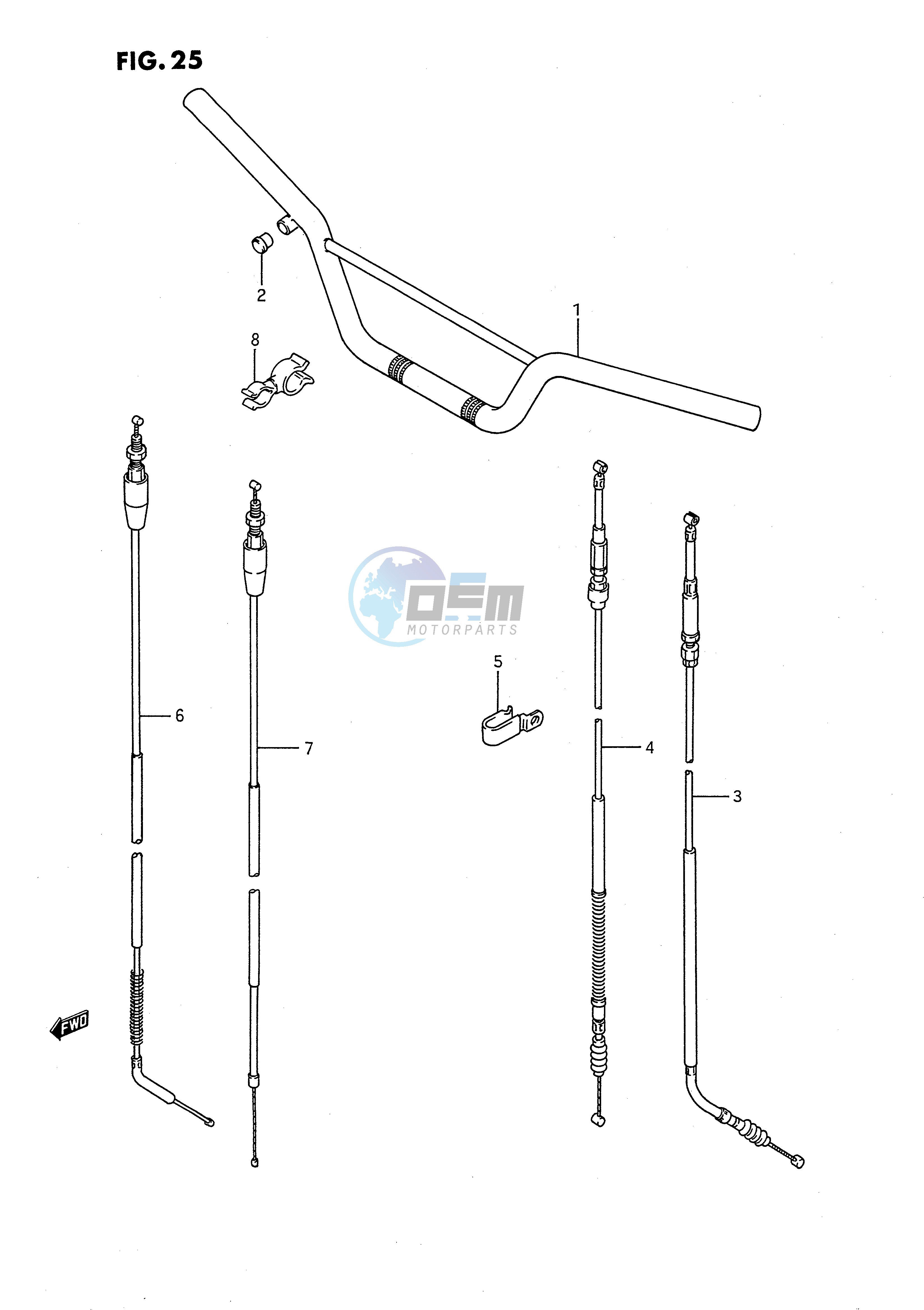 HANDLEBAR - CONTROL CABLE