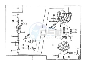 CITY 50 drawing CARBURETOR