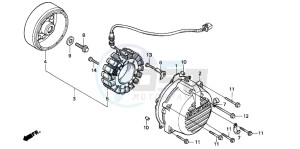 VFR750F drawing GENERATOR