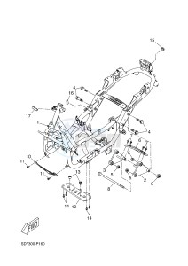 YPR400RA XMAX 400 ABS EVOLIS 400 ABS (1SD9) drawing FRAME