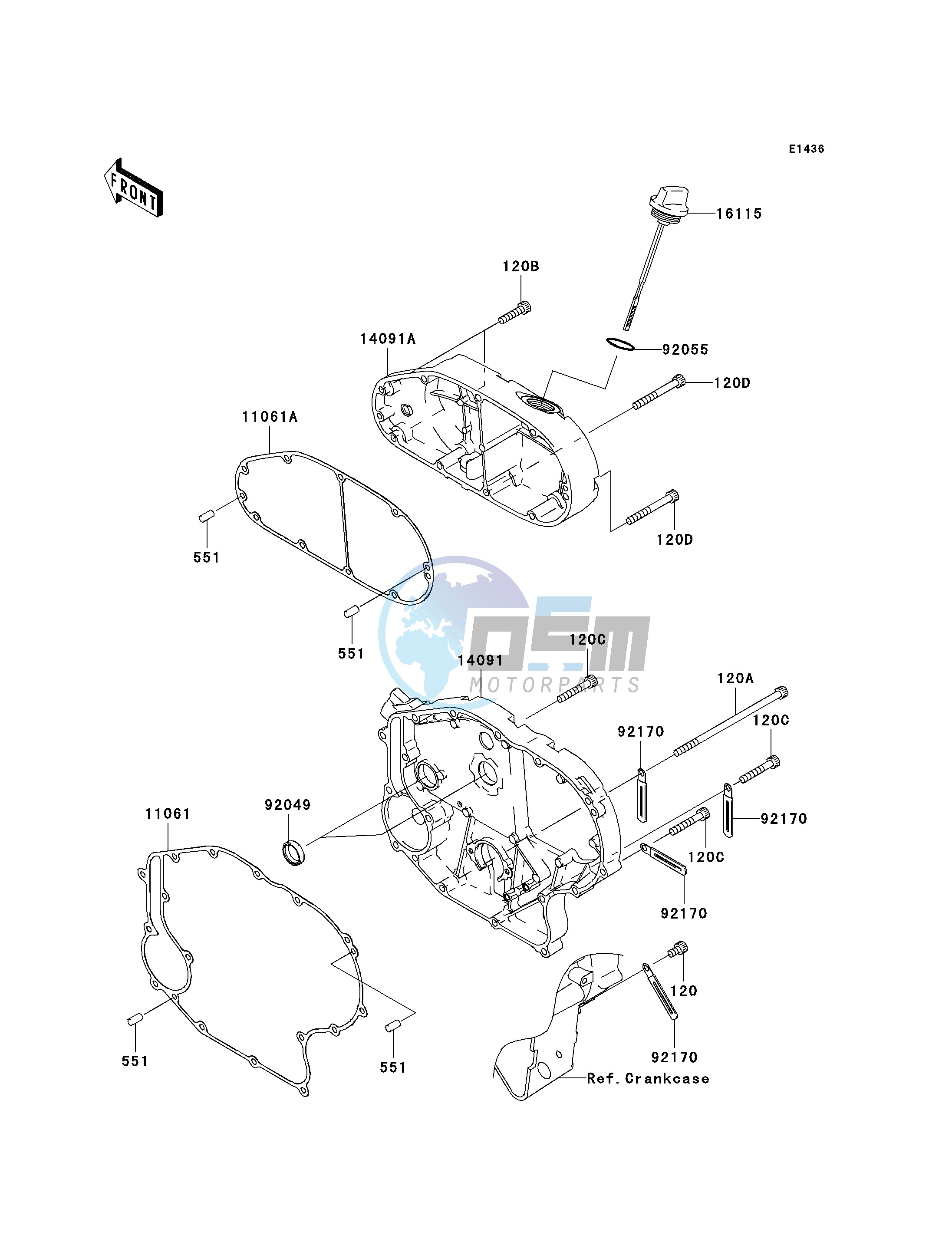 RIGHT ENGINE COVER-- S- -