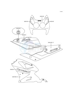 ZX 750 K [NINJA ZX-7R] (K1-K2) [NINJA ZX-7R] drawing DECAL