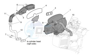 Scarabeo 100 4T e3 drawing Secondary air