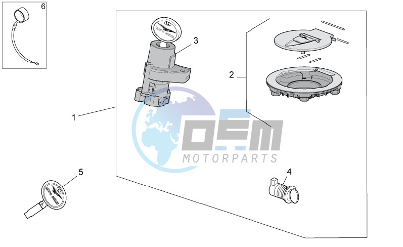 Lock hardware kit