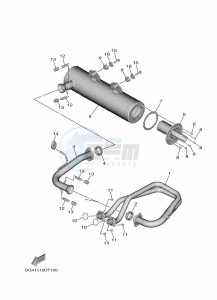 YXF850ES YX85FPSN (BARH) drawing EXHAUST