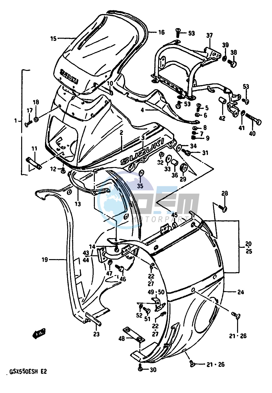 COWLING (GSX550EFH)