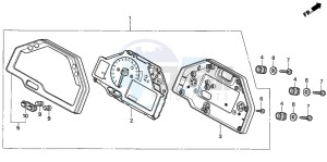 CBR600RR drawing METER