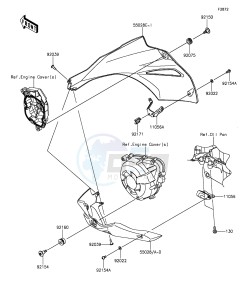 Z1000 ZR1000FEF FR GB XX (EU ME A(FRICA) drawing Cowling Lowers