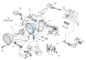 PLANET 125 drawing HEADLIGHT