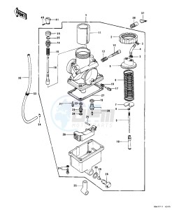 KD 175 A (A1-A4) drawing CARBURETOR