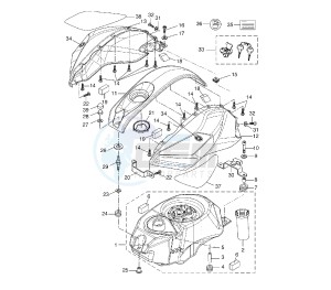 YZF R 125 drawing FUEL TANK 5D79