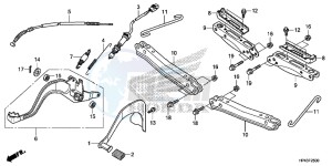 TRX420TED TRX420 Europe Direct - (ED) drawing PEDAL/STEP