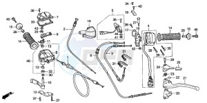 TRX350TM RANCHER drawing CABLE/SWITCH