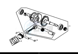 ALLO 50 (25 KM/H) (AJ05WA-NL) (L8-M0) drawing CRANK SHAFT