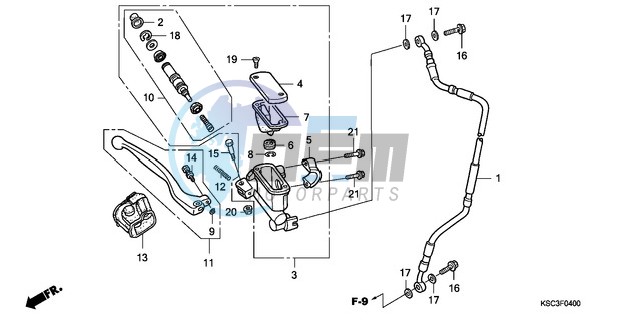 FR. BRAKE MASTER CYLINDER