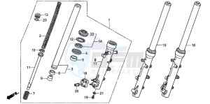 XL700VA drawing FRONT FORK