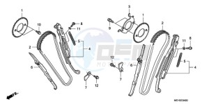 NSA700A9 France - (F / CMF MME) drawing CAM CHAIN/TENSIONER