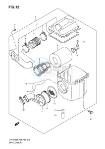 LT-F400 (P28-P33) drawing AIR CLEANER (MODEL K8 K9)