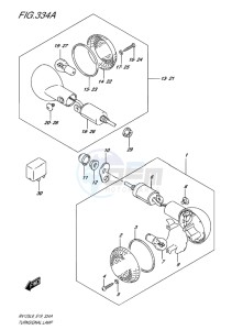 RV125 VAN VAN EU drawing TURNSIGNAL LAMP