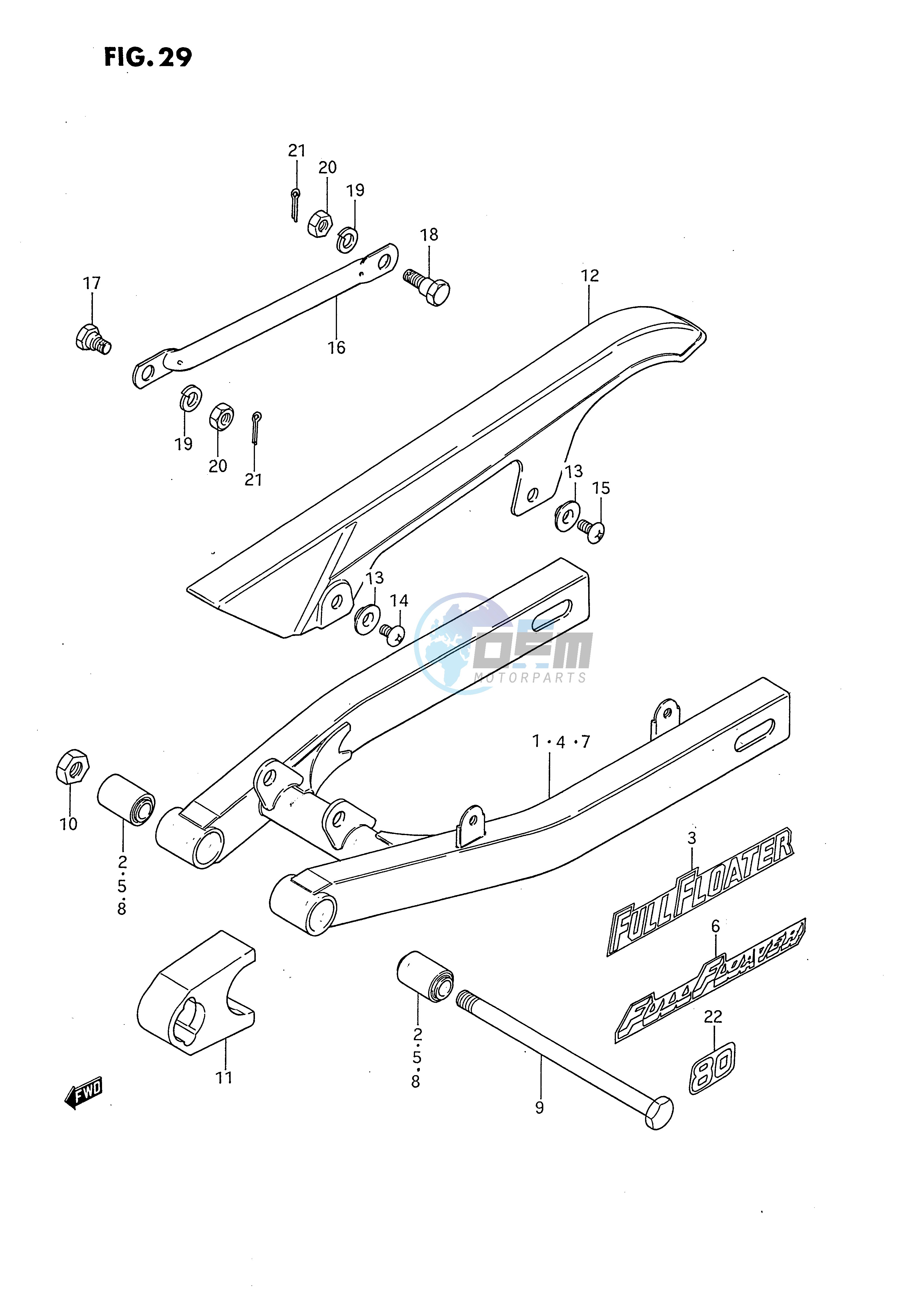 REAR SWINGING ARM