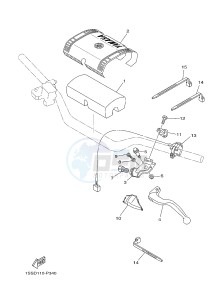 YZ125 (1SRD 1SRE 1SRF 1SRG 1SRG) drawing HANDLE SWITCH & LEVER