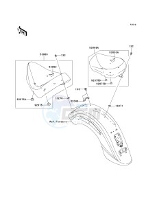 VN 1600 D [VULCAN 1600 NOMAD] (D6F-D8FA) D8F drawing SEAT