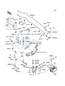 Z750_ABS ZR750M7F GB XX (EU ME A(FRICA) drawing Brake Piping