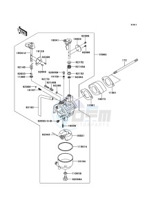 MULE_600 KAF400BCF EU drawing Carburetor