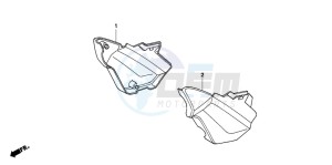 CBF600N drawing SIDE COVER (CBF600S6/SA6/N6/NA6)