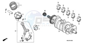 CBR600RR9 France - (F / CMF SPC) drawing CRANKSHAFT/PISTON