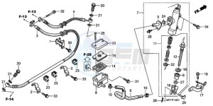 XL700VA9 UK - (E / ABS MKH) drawing RR. BRAKE MASTER CYLINDER (ABS)