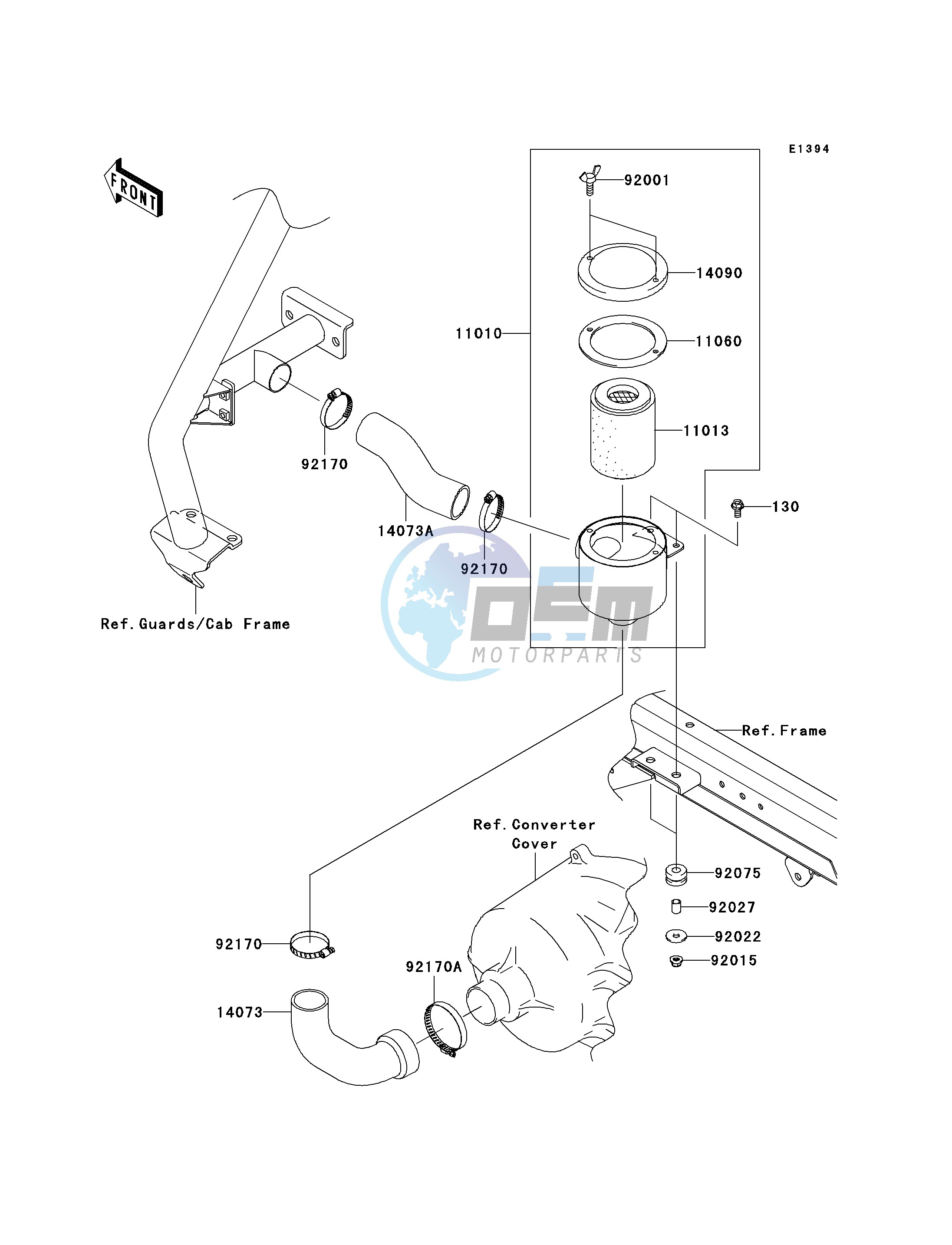 AIR CLEANER-BELT CONVERTER