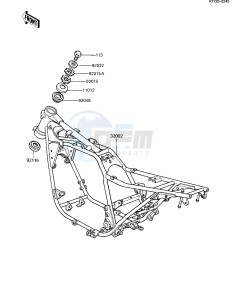 ZN 1100 B [LTD SHAFT] (B1-B2) [LTD SHAFT] drawing FRAME