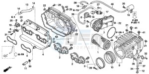 CB1300 CB1300SUPER FOUR drawing AIR CLEANER