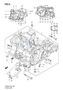 VL800 INTRUDER EU drawing CRANKCASE