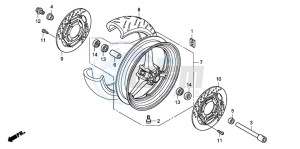 CBR1000RR drawing FRONT WHEEL